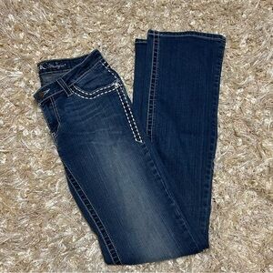 Wrangler | Women's Rock 47 Flare Blue Jeans Size 28/36